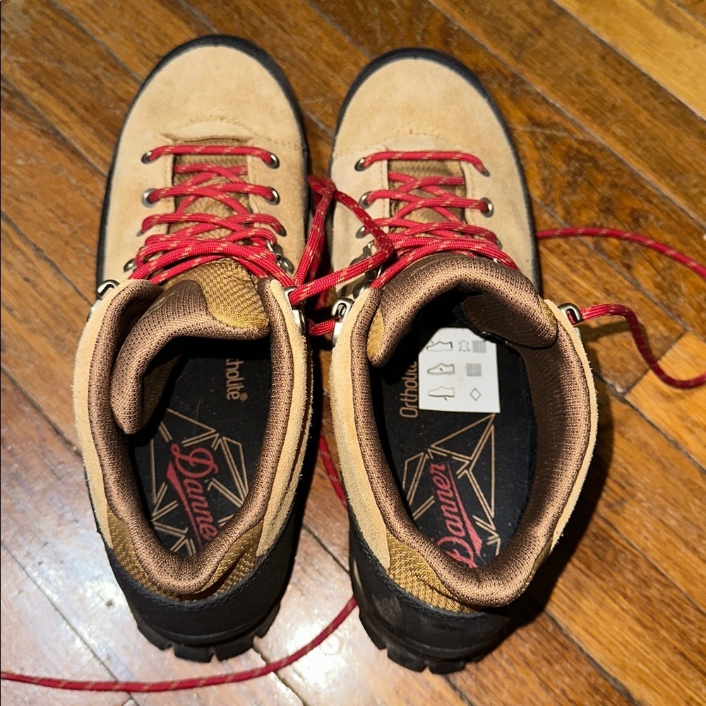 Danner Panorama Mid Hiking Boots, Brown/Red, Sz 10 - Picture 5 of 10